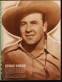 GEORGE O'BRIEN campaign book page
