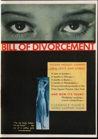 BILL OF DIVORCEMENT ('32) campaign book page