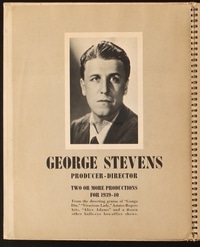 GEORGE STEVENS campaign book page