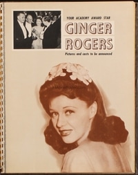 GINGER ROGERS campaign book page