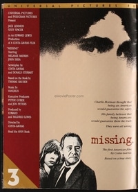 MISSING ('82) campaign book page