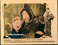 VHP7 010 GOLD RUSH lobby card '25 Charlie Chaplin closeup w/Swain!