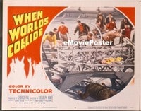 VHP7 250 WHEN WORLDS COLLIDE lobby card #5 '51 girders collapsed!