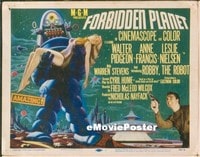 VHP7 284 FORBIDDEN PLANET title lobby card '56 sci-fi meets Shakespeare!