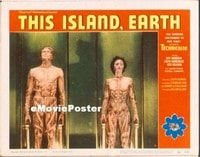 VHP7 299 THIS ISLAND EARTH lobby card #4 '55 transformation scene!