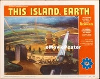 VHP7 301 THIS ISLAND EARTH lobby card #8 '55 cool futuristic scene!