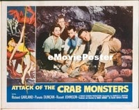 VHP7 330 ATTACK OF THE CRAB MONSTERS lobby card '57 trapped in cave!