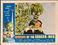 VHP7 352 INVASION OF THE SAUCER MEN lobby card #5 '57 best scene!