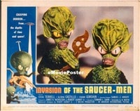 VHP7 354 INVASION OF THE SAUCER MEN lobby card #1 '57 great closeup!