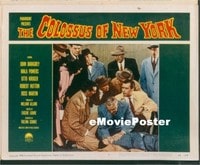 VHP7 383 COLOSSUS OF NEW YORK lobby card #1 '58 monster's victim!