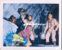 VHP7 387 FIRST MEN IN THE MOON lobby card '64 monsters attack!