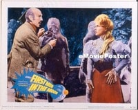 VHP7 389 FIRST MEN IN THE MOON lobby card '64 encased in cocoons!