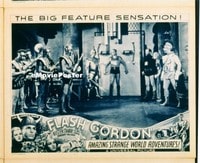VHP7 085 FLASH GORDON lobby card '36 Buster Crabbe being tortured!