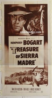 3267 TREASURE OF THE SIERRA MADRE three-sheet movie poster R53 Bogart