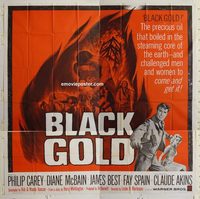 3202 BLACK GOLD six-sheet movie poster '62 Philip Carey, McBain