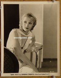 5514 BABY FACE vintage 8x10 still '33 super young Barbara Stanwyck!