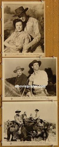 6082 CHARGE AT FEATHER RIVER 3 vintage 8x10 stills '53 Guy Madison