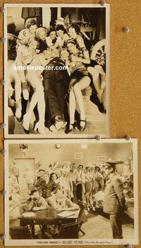 6208 FOOTLIGHT PARADE 2 vintage 8x10 stills '33 great showgirl images!