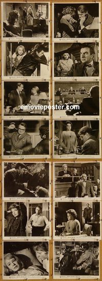 5814 TERM OF TRIAL 14 vintage 8x10 stills '62 Laurence Olivier, Signoret