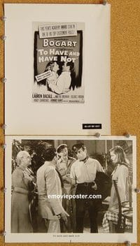 6335 TO HAVE & HAVE NOT 2 vintage 8x10 stills R60s Bogart, Bacall