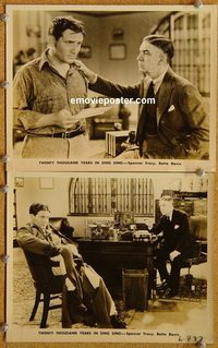 6160 20,000 YEARS IN SING SING 2 vintage 8x10 stills '32 Spencer Tracy