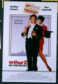4715 ARTHUR 2 one-sheet movie poster '88 Moore, Liza Minnelli