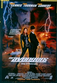 4716 AVENGERS advance one-sheet movie poster '98 Uma Thurman, Fiennes