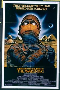 4720 AWAKENING one-sheet movie poster '80 Charlton Heston, mummy!
