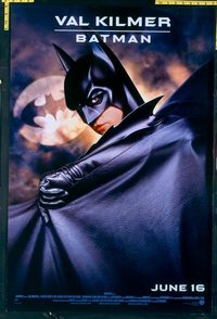 4725 BATMAN FOREVER Batman advance one-sheet movie poster '95 Val Kilmer
