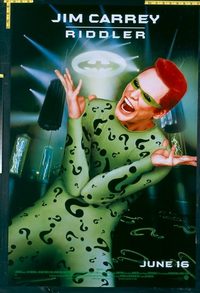 4726 BATMAN FOREVER Riddler advance one-sheet movie poster '95 Jim Carrey