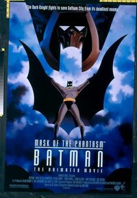 4735 BATMAN: MASK OF THE PHANTASM DS one-sheet movie poster '93 DC Comics!