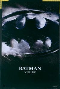 4734 BATMAN RETURNS Spanish teaser one-sheet movie poster '92 cool symbol!
