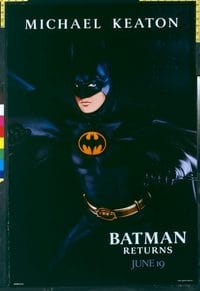 4730 BATMAN RETURNS Batman teaser one-sheet movie poster '92 Michael Keaton