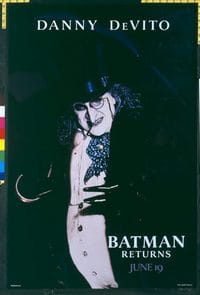 4733 BATMAN RETURNS Penguin teaser one-sheet movie poster '92 Danny DeVito