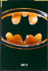 4724 BATMAN teaser one-sheet movie poster '89 Michael Keaton, Nicholson