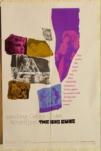1725 BIG CUBE one-sheet movie poster '69 Lana Turner, George Chakiris
