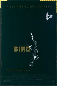 4738 BIRD one-sheet movie poster '88 jazz, Charlie Parker, Eastwood