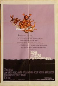 1745 BYE BYE BRAVERMAN one-sheet movie poster '68 Sidney Lumet, Segal