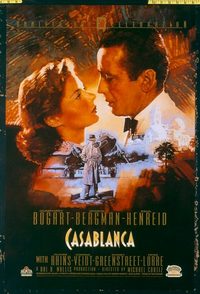 4750 CASABLANCA video one-sheet movie poster R92 Bogart, Bergman, Henreid