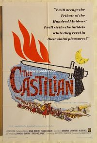 1746 CASTILIAN one-sheet movie poster '63 Cesar Romero, Frankie Avalon