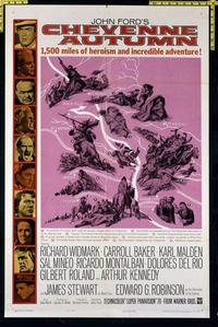 1748 CHEYENNE AUTUMN one-sheet movie poster '64 John Ford, Richard Widmark