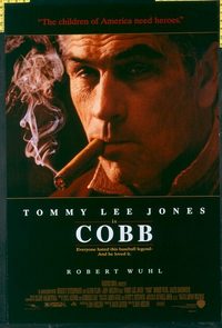 4761 COBB one-sheet movie poster '94 baseball, Tommy Lee Jones