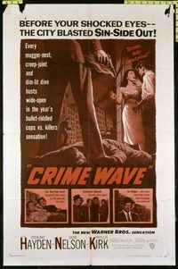 1762 CRIME WAVE one-sheet movie poster '53 Sterling Hayden, film noir