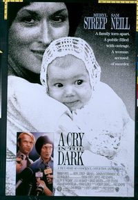 4768 CRY IN THE DARK one-sheet movie poster '88 Meryl Streep, Sam Neill