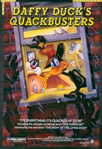 4769 DAFFY DUCK'S QUACKBUSTERS one-sheet movie poster '88 Mel Blanc