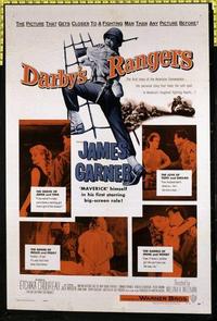 1766 DARBY'S RANGERS one-sheet movie poster '58 James Garner, World War II!