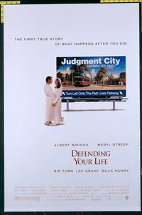 4778 DEFENDING YOUR LIFE one-sheet movie poster '91 Albert Brooks