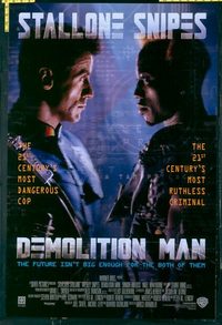 4779 DEMOLITION MAN one-sheet movie poster '93 Stallone, Snipes