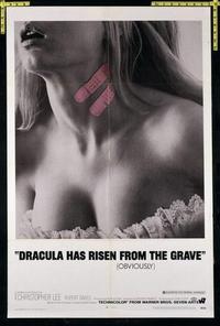 1780 DRACULA HAS RISEN FROM THE GRAVE one-sheet movie poster '69 sexy image!