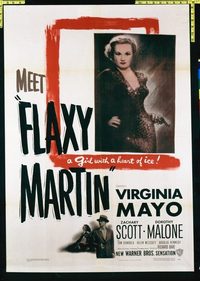 1791 FLAXY MARTIN one-sheet movie poster '49 Virginia Mayo, heart of ice!
